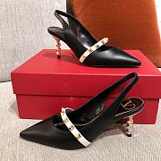 Valentino Garavani Rockstud Pumps Black/White WW2S0 70mm - 1