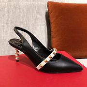 Valentino Garavani Rockstud Pumps Black/White WW2S0 70mm - 4