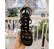 Valentino Garavani Ankle Strap Wedge Black 1W2S0F95 95mm - 3