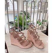 Valentino Garavani Ankle Strap Wedge Poudre 1W2S0F95 95mm - 1