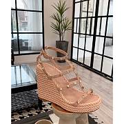 Valentino Garavani Ankle Strap Wedge Poudre 1W2S0F95 95mm - 2