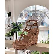 Valentino Garavani Ankle Strap Wedge Poudre 1W2S0F95 95mm - 3