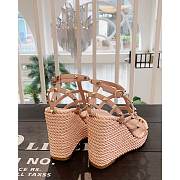 Valentino Garavani Ankle Strap Wedge Poudre 1W2S0F95 95mm - 4