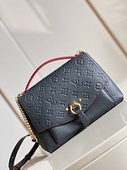 Louis Vuitton Blanche BB Monogram Empreinte Leather Marine Rouge M43781 22x16x7cm - 5