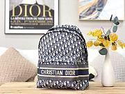 Diortravel Backpack Dior Oblique Blue M6104 35×15×42cm - 1