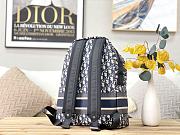Diortravel Backpack Dior Oblique Blue M6104 35×15×42cm - 6