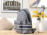Diortravel Backpack Dior Oblique Blue M6104 35×15×42cm - 5