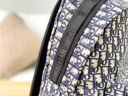 Diortravel Backpack Dior Oblique Blue M6104 35×15×42cm - 4