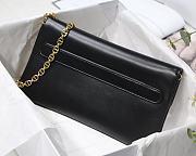 Dior Medium Double Bag Leather Black M8018 28x16.5x3cm - 3