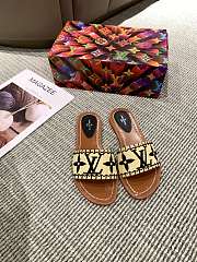 Louis Vuitton Raffia Slide Black - 6