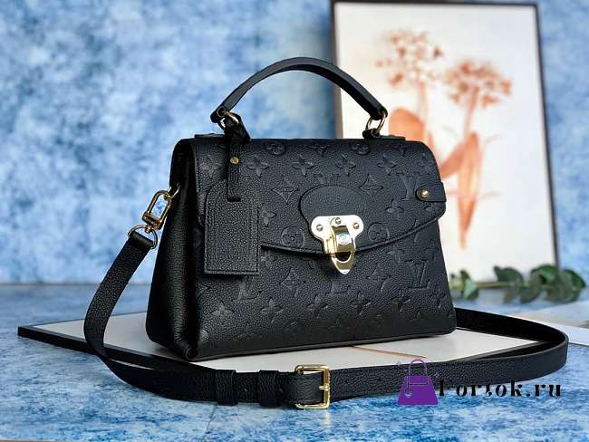 Louis Vuitton Georges BB Monogram Leather Black M53941 27.5x17x11.5cm - 1