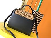 Ysl Mini Cassandra Leather/Raffia Shoulder Bag 20x16x7.5cm - 2