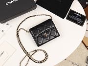 Chanel Mini Coin Case Chain Lambskin Golden-Metal A81465 8×12×2.5cm - 1