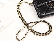 Chanel Mini Coin Case Chain Lambskin Golden-Metal A81465 8×12×2.5cm - 2