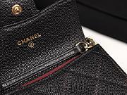 Chanel Mini Coin Case Chain Grained Leather Golden-Metal A81465 8×12×2.5cm - 3