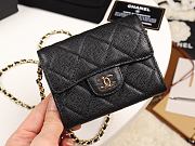 Chanel Mini Coin Case Chain Grained Leather Golden-Metal A81465 8×12×2.5cm - 5