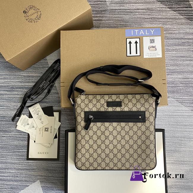 Gucci GG Supreme Canvas Messenger 406374 28.5x27x3cm - 1