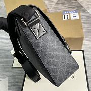 Gucci Signature Canvas Messenger Black 406367 34x25x10cm - 6