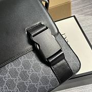 Gucci Signature Canvas Messenger Black 406367 34x25x10cm - 5