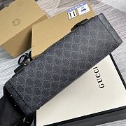 Gucci Signature Canvas Messenger Black 406367 34x25x10cm - 4