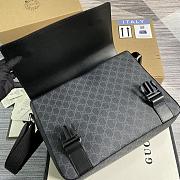 Gucci Signature Canvas Messenger Black 406367 34x25x10cm - 2