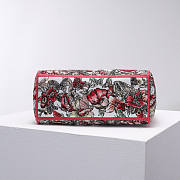 Dior Medium Lady D-Lite Multicolor Butterfly Embroidery M0565 24x20x11cm - 2