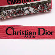 Dior Medium Lady D-Lite Multicolor Butterfly Embroidery M0565 24x20x11cm - 4