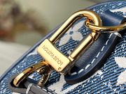 Louis Vuitton Nano Speedy Denim Navy Blue M81168 16x10x7.5cm - 6