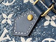 Louis Vuitton Nano Speedy Denim Navy Blue M81168 16x10x7.5cm - 4