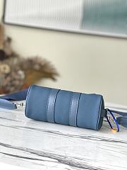 Louis Vuitton Keepall XS Aerogram Leather Blue M81003 21x12x9cm - 4