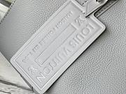 Louis Vuitton City Keepall Aerogram Leather Gray M59328 27x17x13cm - 3