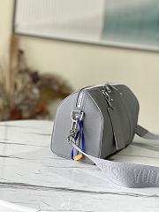 Louis Vuitton City Keepall Aerogram Leather Gray M59328 27x17x13cm - 6