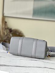 Louis Vuitton City Keepall Aerogram Leather Gray M59328 27x17x13cm - 5