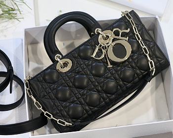 Dior Lady D-Joy Lambskin Black M0540 26x13.5x5cm