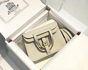 Hermes Mini Halzan Ivory White 22cm - 1