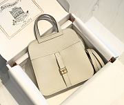 Hermes Mini Halzan Ivory White 22cm - 6