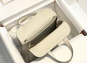 Hermes Mini Halzan Ivory White 22cm - 5