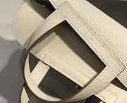 Hermes Mini Halzan Ivory White 22cm - 3
