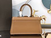Delvaux Mini Brillant East/West Tan AA0417 28x10x16cm - 5