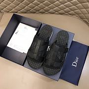 Dior Alpha Sandals Black Dior Oblique 3SA081 - 2