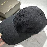 Gucci GG Canvas Baseball Hat Black 200035  - 5