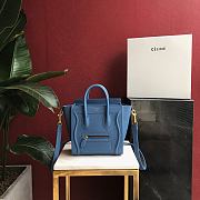 Celine Nano Luggage Blue 20x20x10cm - 1