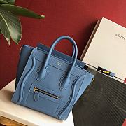 Celine Nano Luggage Blue 20x20x10cm - 2