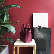 Celine Nano Luggage Burgundy 20x20x10cm - 4