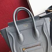 Celine Nano Luggage Gray 20x20x10cm - 3