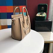 Celine Nano Luggage Light Beige 20x20x10cm - 6