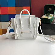 Celine Nano Luggage White 20x20x10cm - 1