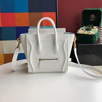 Celine Nano Luggage White 20x20x10cm