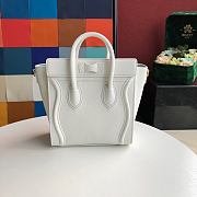 Celine Nano Luggage White 20x20x10cm - 6