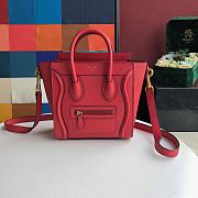 Celine Nano Luggage Red 20x20x10cm - 1